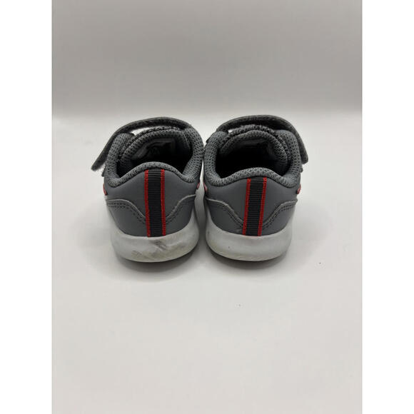 Nike Flex Contact (TDV) Toddler Size 3 Grey Red Shoes - Picture 2 of 7